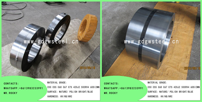hardened and tempered steel sae1055 ck67 c67 spring steel